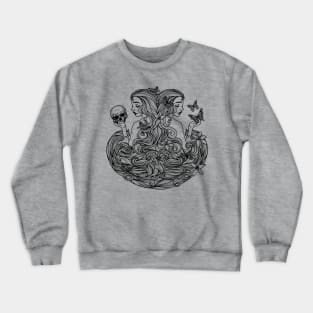 Lady Life & Death Crewneck Sweatshirt